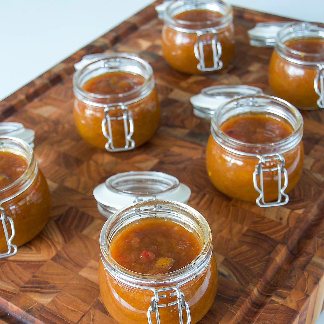 Rabarberchutney med chili och curry