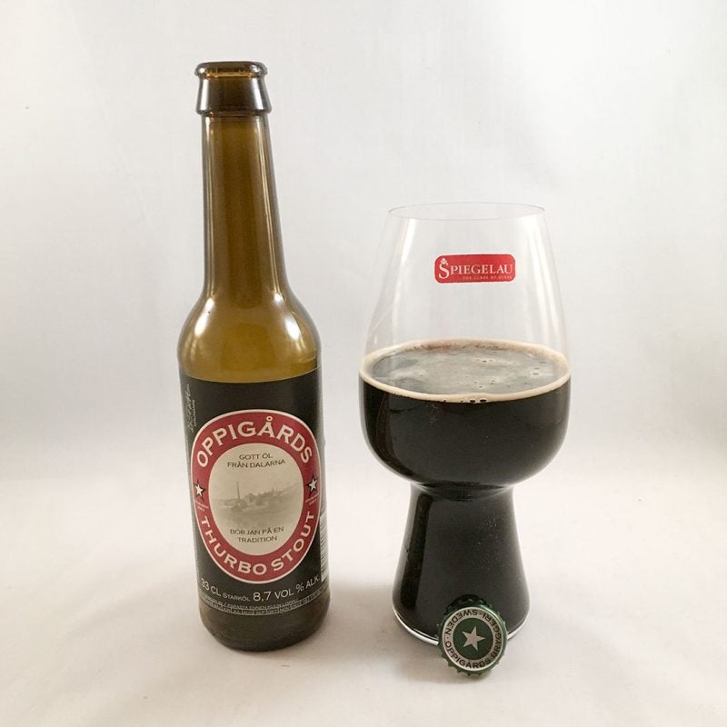 Oppigårds Thurbo Stout är kraftfull god imperial stout.