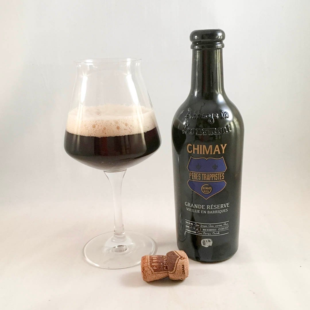 Chimay Grande Réserve Vieillie En Barriques 2017 är lagrad på romfat.