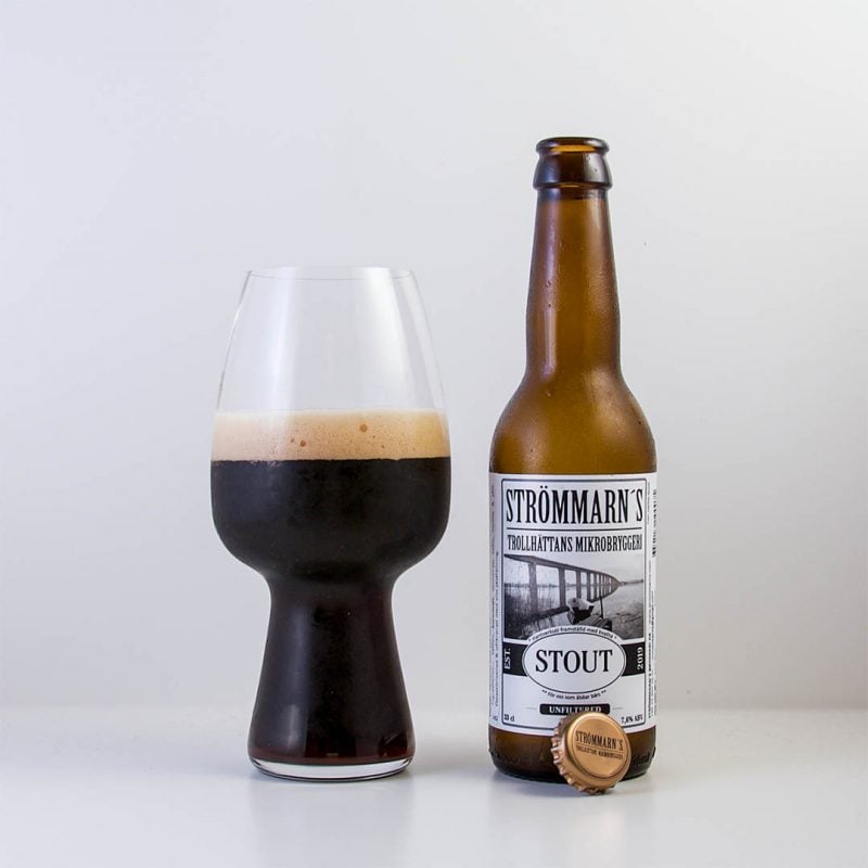 Strömmarn’s Stout har en elegant smakupplevelse. Här finns en balanserad doft och smak.