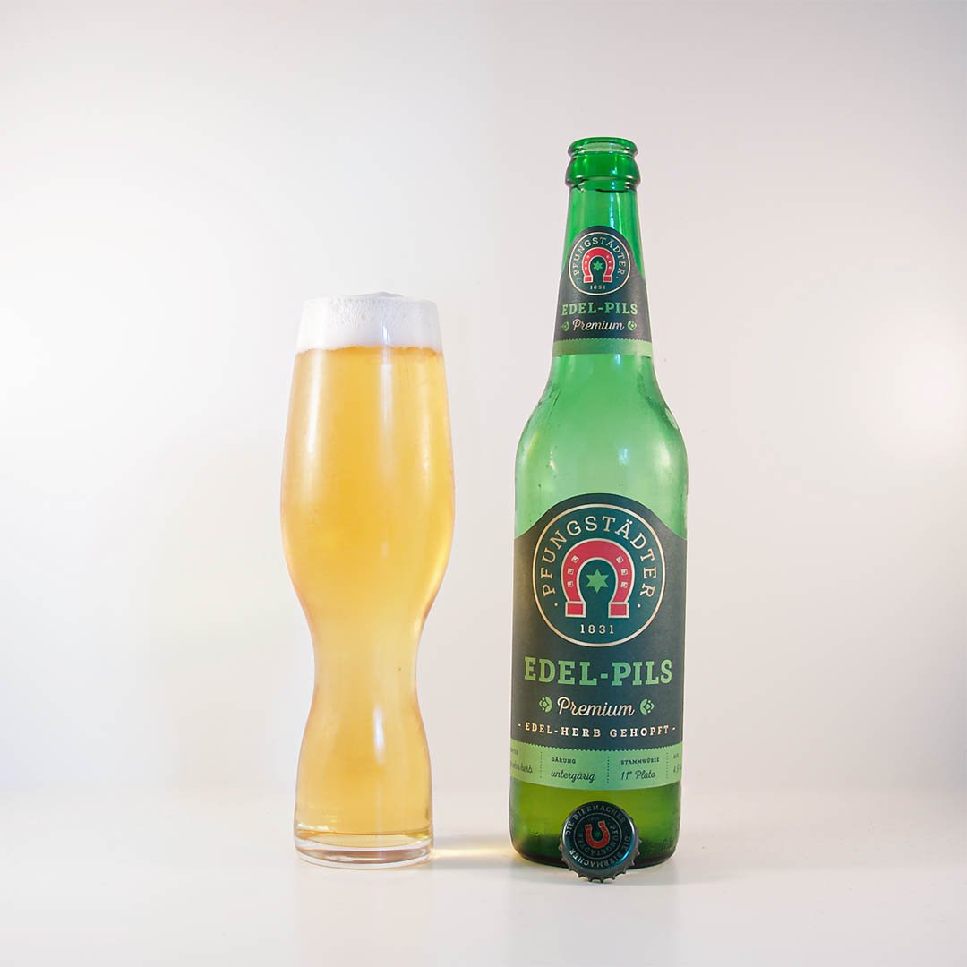 Pfungstädter Edel-Pils Premium är trevlig öl av stilen pilsner.