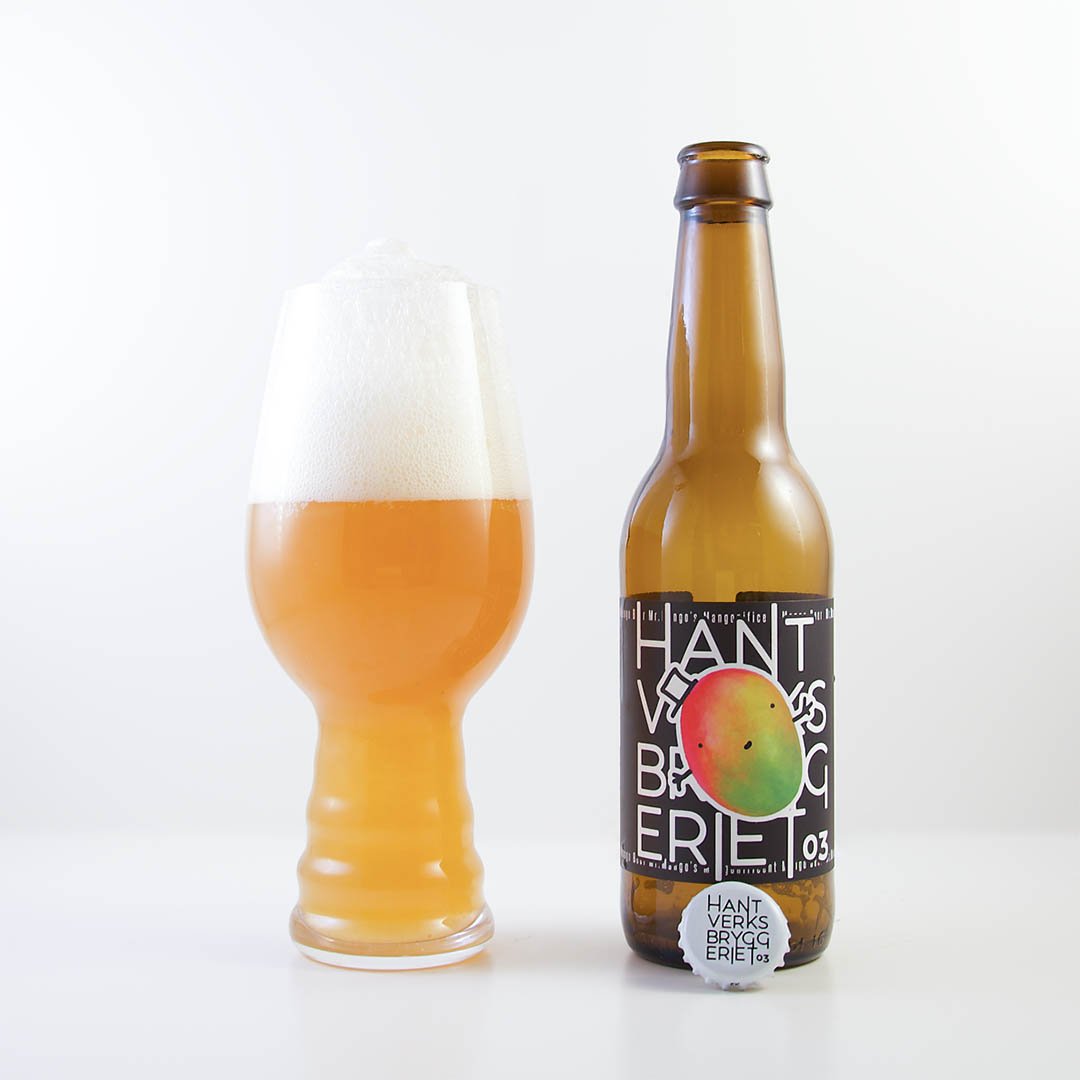 Mr.Mangos Mangonificent Mango Beer från Hantverksbryggeriet har tropisk doft och smak.