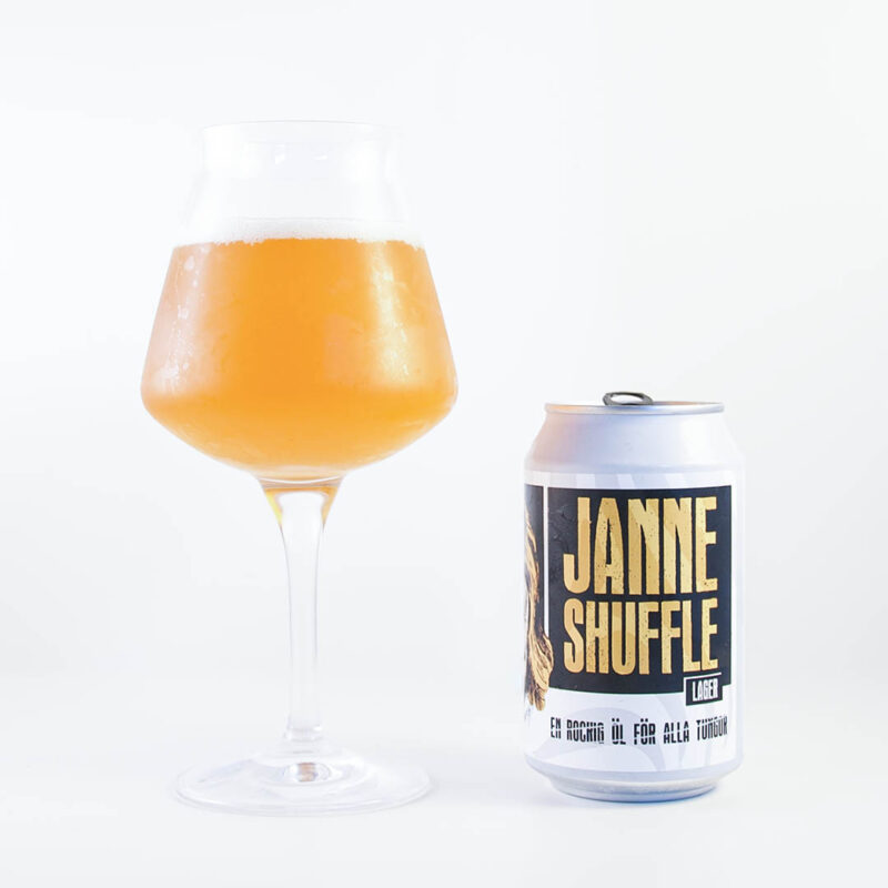 Janne Shuffle är rockig öl för alla tungor. Köp en burk för välgörenhet