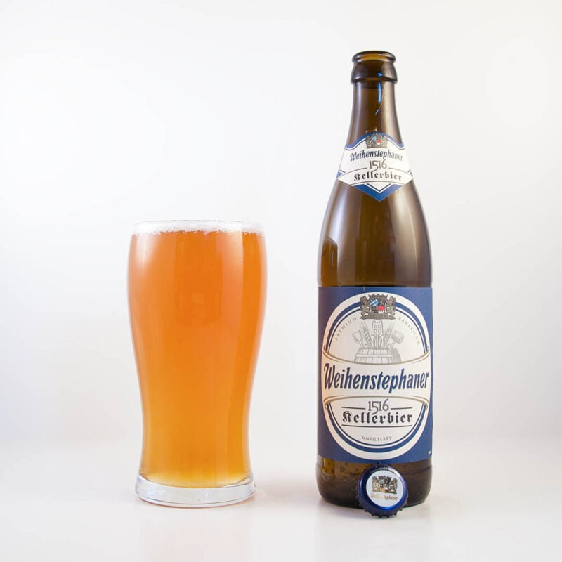 Weihenstephaner 1516 Kellerbier passar främst till måltiden.