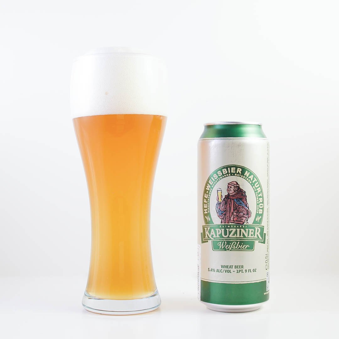 Kaputziner Hefe-Weissbier från Kulmbacher Brauerei passar bra till måltiden.