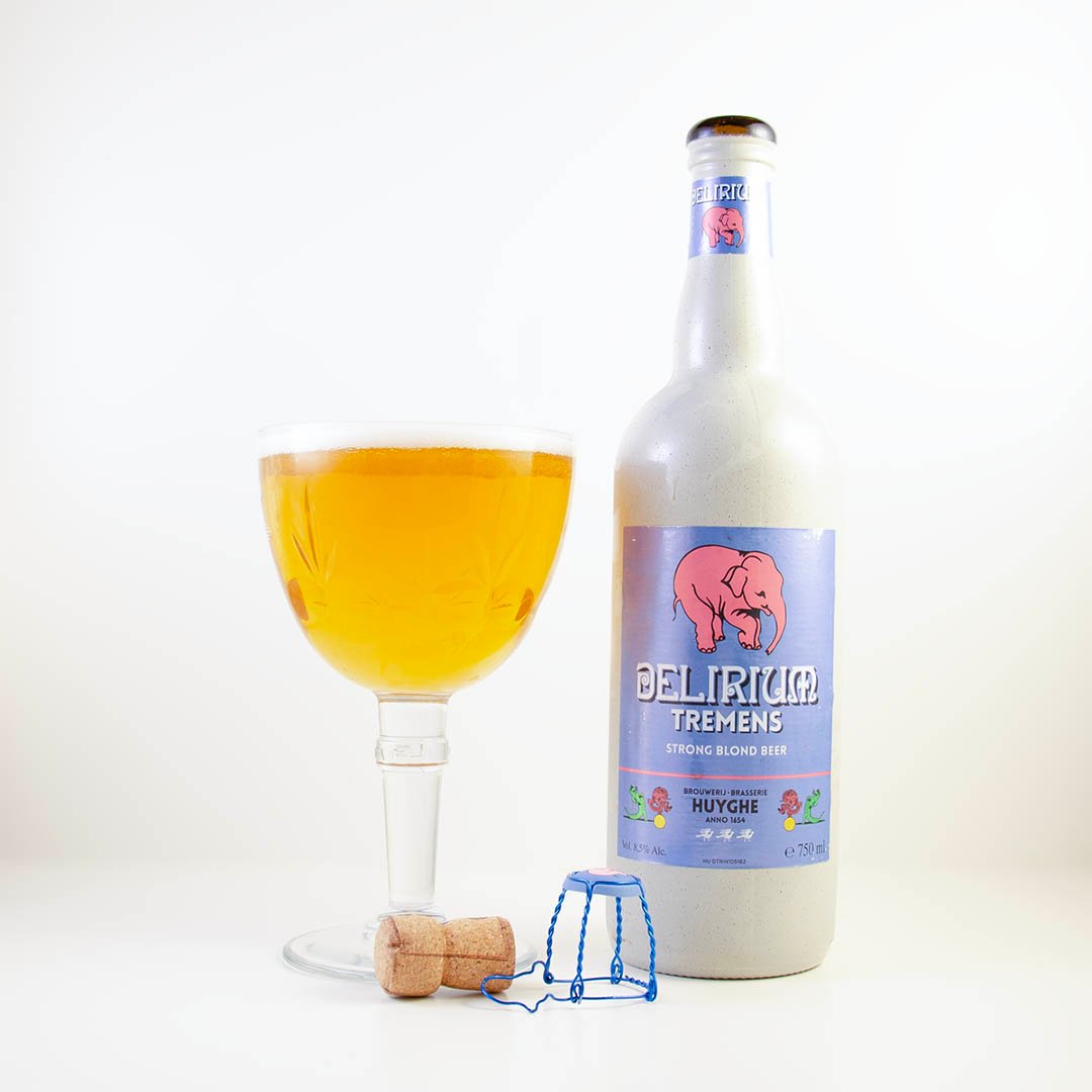 Delirium Tremens från Brouwerij Huyghe är välsmakande öl. Drick den som sällskapsdryck eller till rätter av fläsk, korv, kyckling eller lax.