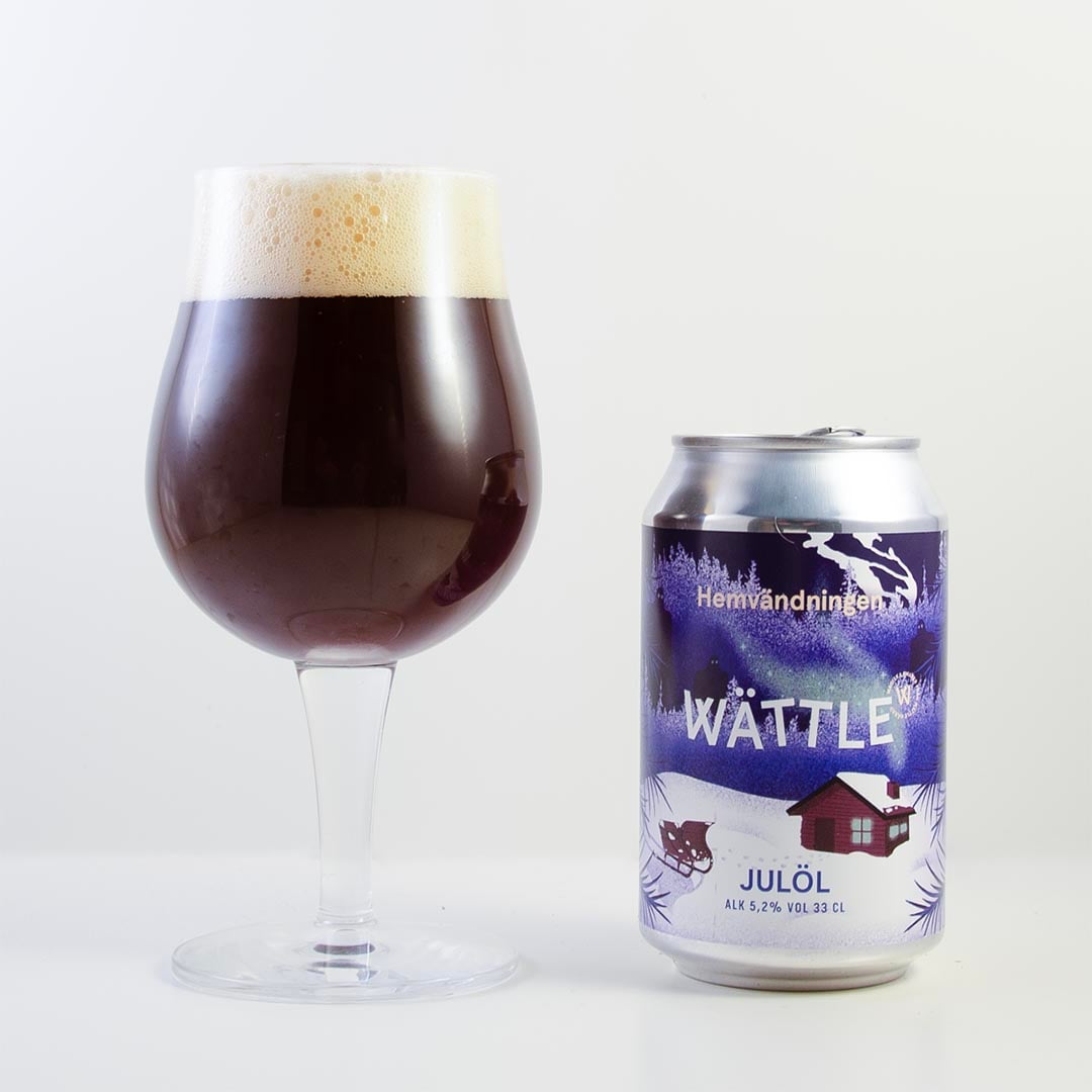 Wättle Hemvändningen Julöl från Wättle Brygghus är ölen att dricka som sällskapsdryck, till julbordet, ostar eller till en bit choklad.
