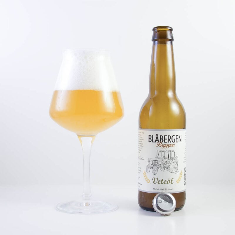 Blåbergen Veteöl från Blåbergen Bryggeri är trevlig öl att dricka som sällskapsdryck eller till rätter av fläsk, korv och lax.
