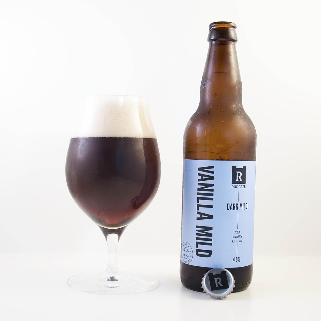 Vanilla Mild från Rudgate Brewery är välsmakande öl att dricka som sällskapsdryck, till ostbrickan eller choklad.
